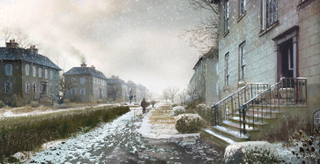 Illustration for article titled Catching Fire concept art of the Rue mural and Audubon-style Jabberjays
